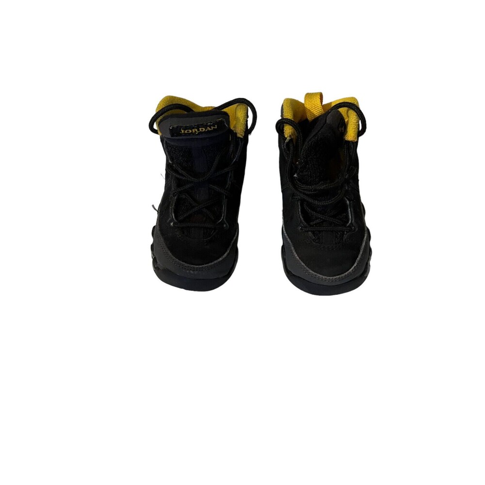 Nike Air Jordan 9 Retro TD 'Dark Charcoal Univ Gold' 401812-070  Lil Kid Size 6C
